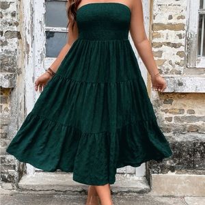 SHEIN strapless dress 💕